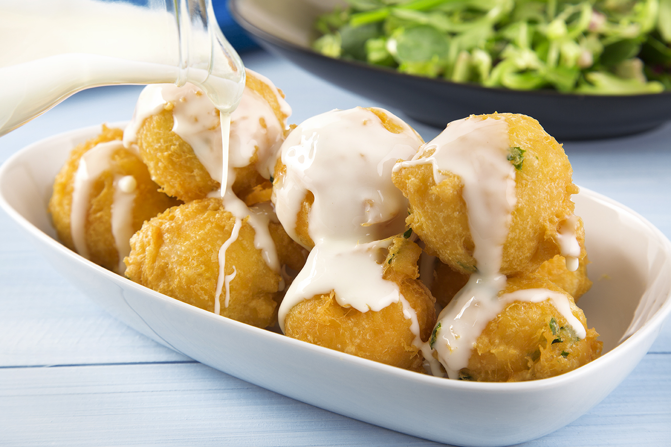 Sonhos de Sr. Bacalhau com Bechamel